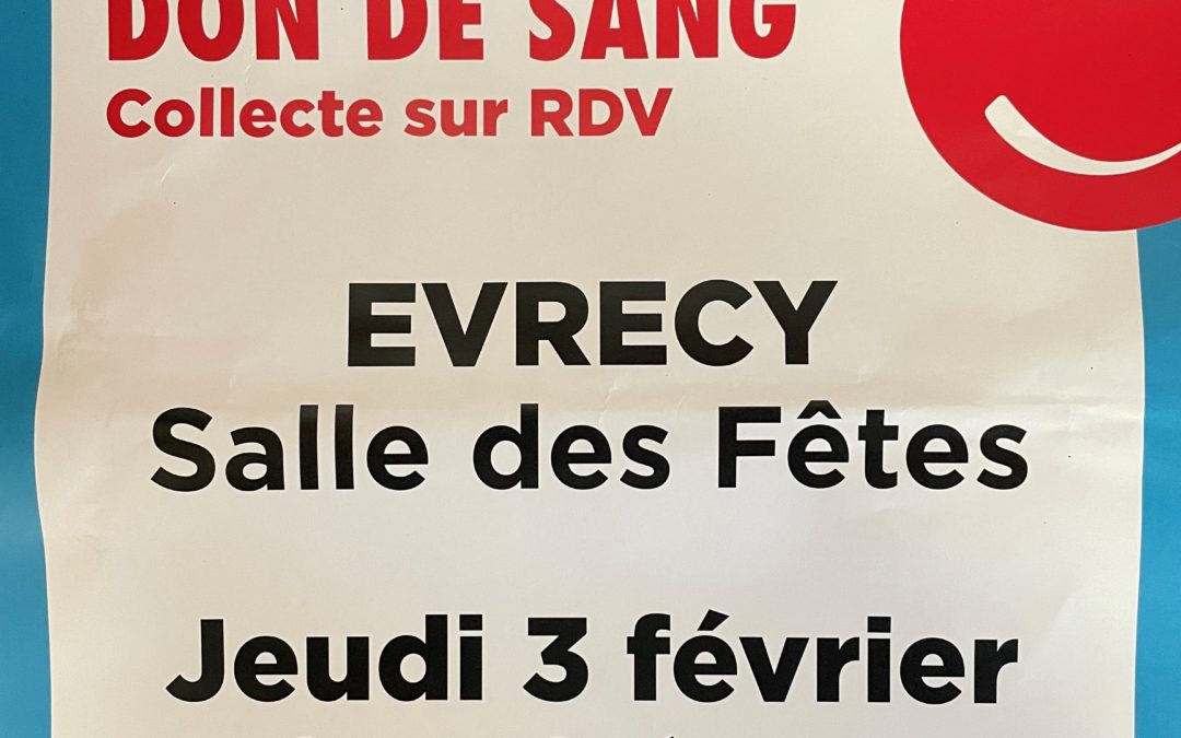 Don du sang à Evrecy